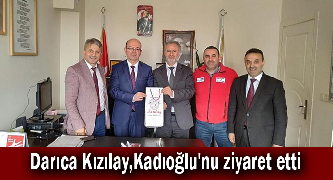 Darıca Kızılay,Kadıoğlu'nu ziyaret etti