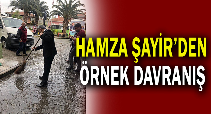 Hamza Şayir'den örnek davranış