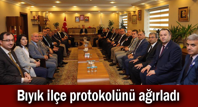 Bıyık İlçe Protokolünü ağırladı