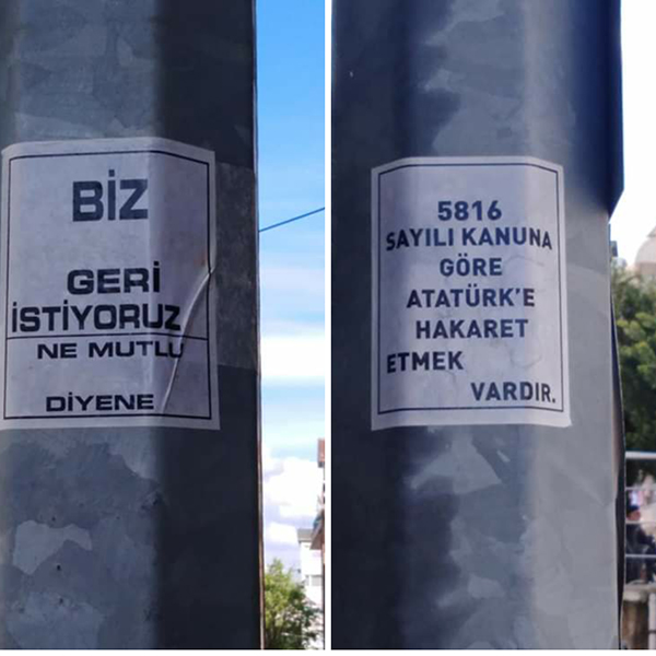 Kocaeli'de iğrenç afiş... "Atatürk'e hakaret etmek..."