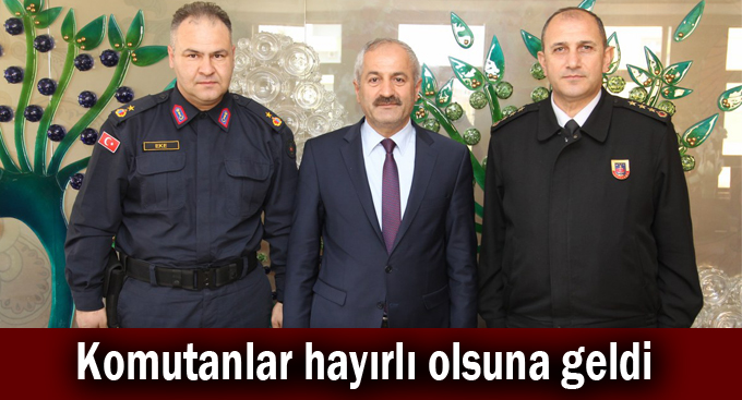 Komutanlar hayırlı olsuna geldi