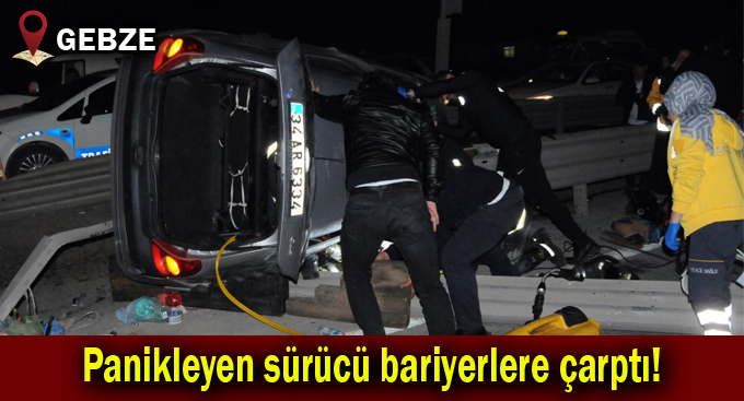 Gebze'de yürekleri ağza getiren kaza!