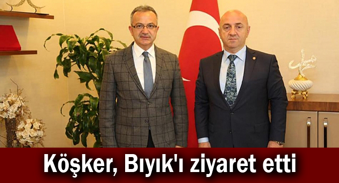 Köşker, Bıyık'ı ziyaret etti