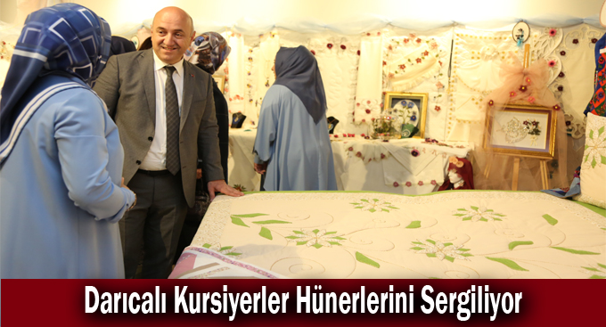 Darıcalı Kursiyerler Hünerlerini Sergiliyor