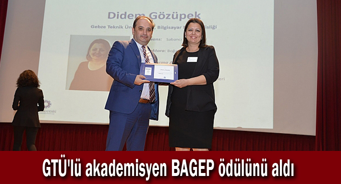GTÜ'lü akademisyen BAGEP ödülünü aldı
