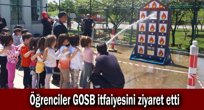 Öğrenciler GOSB itfaiyesini ziyaret etti