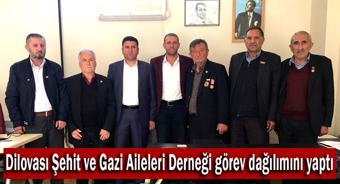 Dilovası Şehit ve Gazi Aileleri Derneği görev dağılımını yaptı