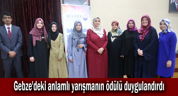 Gebze'deki anlamlı yarışmanın ödülü duygulandırdı