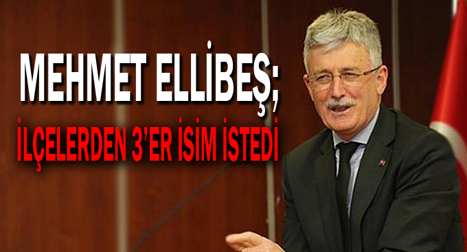 Ellibeş, ilçelerden 3’er isim istedi