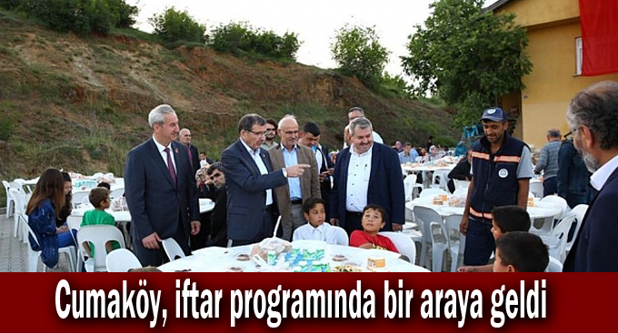 Cumaköy, iftar programında bir araya geldi