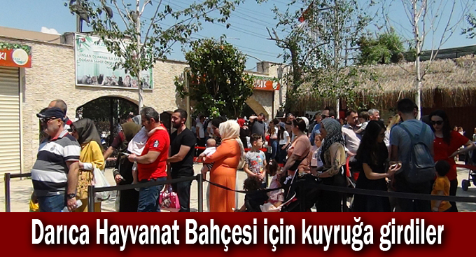 Darıca Hayvanat Bahçesi için kuyruğa girdiler