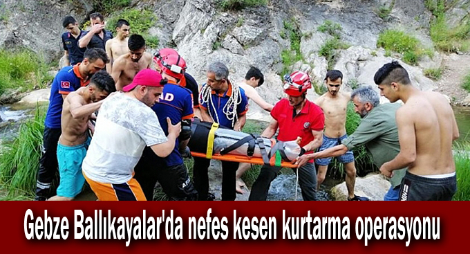 Ballıkayalar'da nefes kesen kurtarma operasyonu