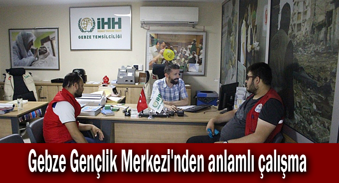 Gebze Gençlik Merkezi'nden anlamlı çalışma