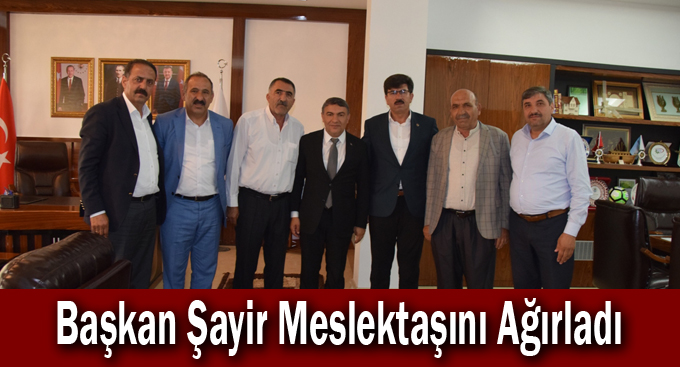 Başkan Şayir Meslektaşını Ağırladı