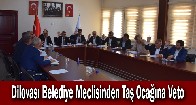Dilovası Belediye Meclisinden Taş Ocağına Veto