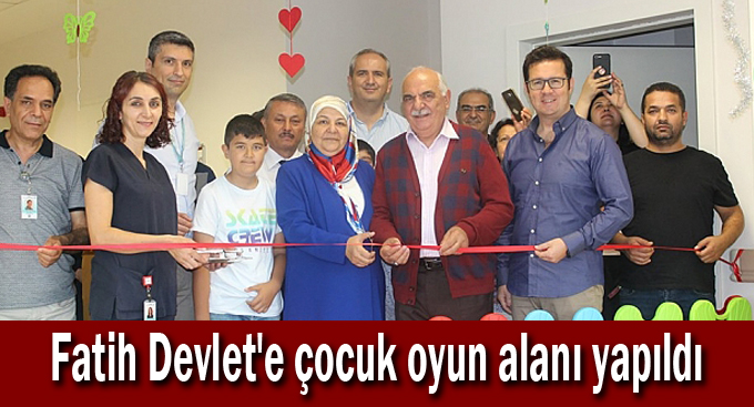 Fatih Devlet'e çocuk oyun alanı yapıldı