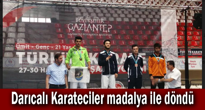 Darıcalı Karateciler madalya ile döndü