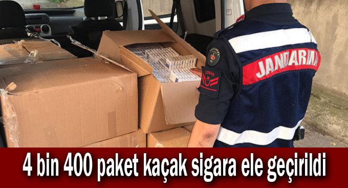 4 bin 400 paket kaçak sigara ele geçirildi