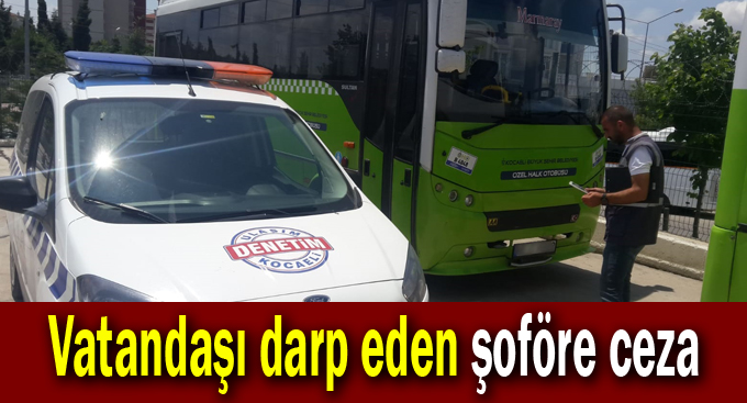 Vatandaşı darp eden şoföre ceza