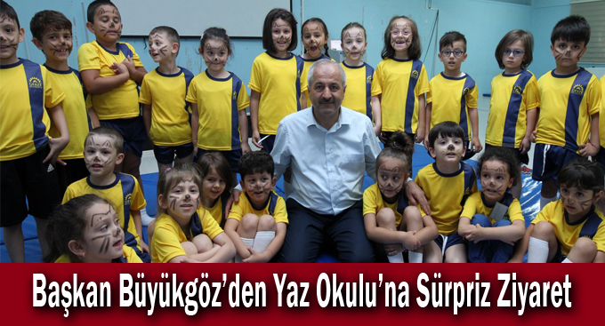 Başkan Büyükgöz’den Yaz Okulu’na Sürpriz Ziyaret