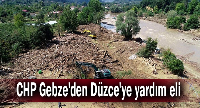 CHP Gebze'den Düzce'ye yardım eli