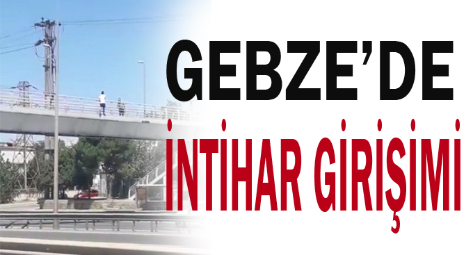 Gebze'de intihar girişimi