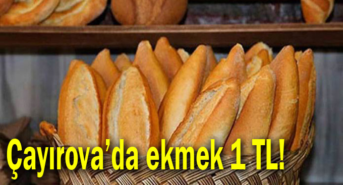 Çayırova’da ekmek 1 lira!