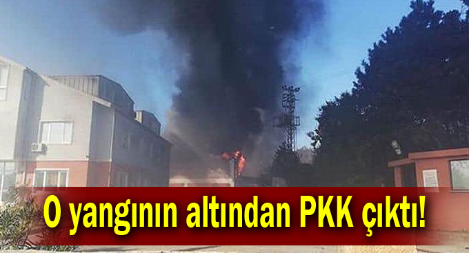 O yangının altından PKK çıktı!