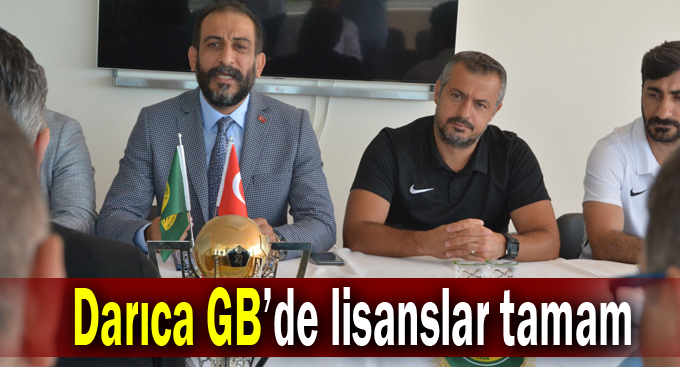 Darıca Gençlerbirliği'nde Futbolcu Lisansları Tamam