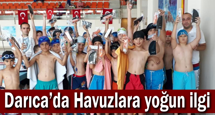 Darıca’da Havuzlara yoğun ilgi
