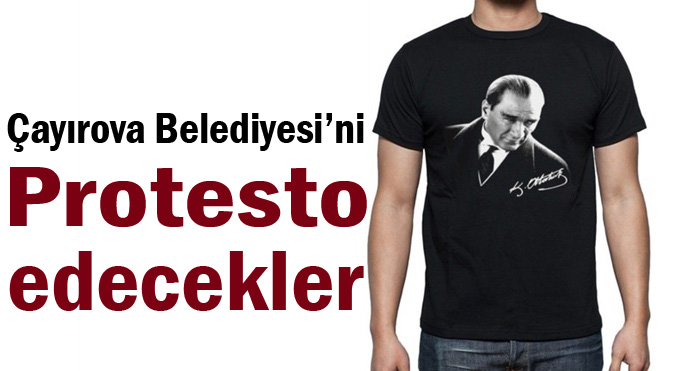 Atatürk baskılı tişörtlerle Bahadıroğlu'nu protesto edecekler