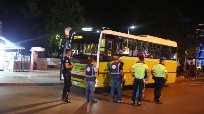 Kocaeli'de halk otobüsleri denetlendi!