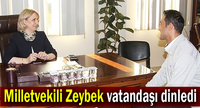 Milletvekili Zeybek vatandaşı dinledi