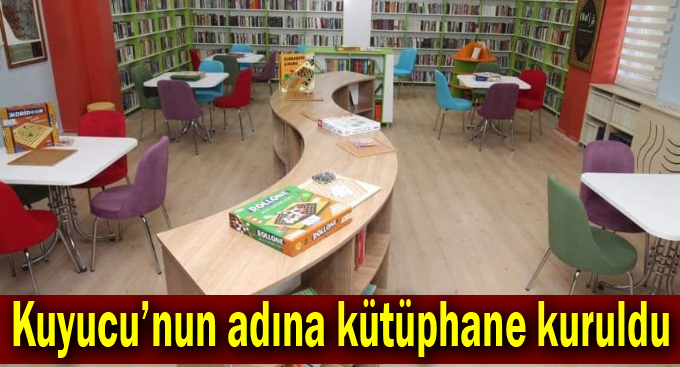 Şehit öğretmenin adına kütüphane kuruldu