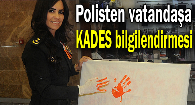 Polisten vatandaşa KADES bilgilendirmesi