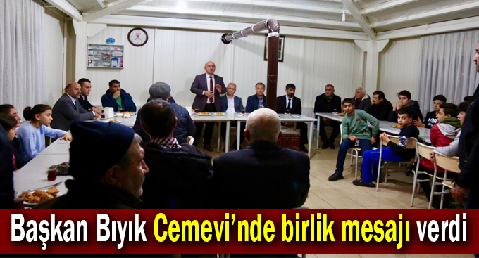 Başkan Bıyık Cemevi’nde birlik mesajı verdi