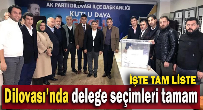 AK Parti Dilovası'nda delege seçimleri tamamlandı