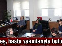 Güneş,hasta yakınlarıyla buluştu!