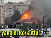 Çatı yangını korkuttu!