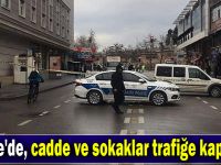 Gebze'de, cadde ve sokaklar trafiğe kapatıldı