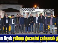 Başkan Bıyık yılbaşı gecesini çalışarak geçirdi