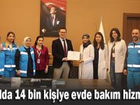 Bir yılda 14 bin kişiye evde bakım hizmeti verdiler