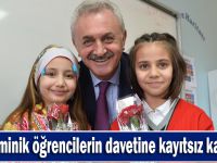 Çiler minik öğrencilerin davetine kayıtsız kalmadı