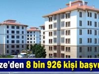 Gebze'den 8 bin 926 kişi başvurdu