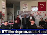 Gebze EYT'liler depremzedeleri unutmadı