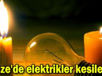 Gebze'de elektrikler kesilecek!