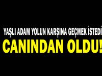 Yaşlı adam karşıya geçmek istedi canından oldu!