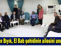 Başkan Bıyık, El Bab şehidinin ailesini unutmadı