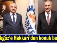 Başkan Büyükgöz’e Hakkari’den konuk başkan