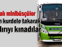 Dilovalı minibüsçülerden siyah kurdeleli kınama